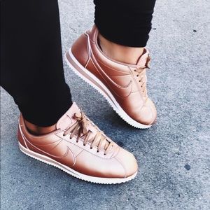Rose Gold Nike Cortez